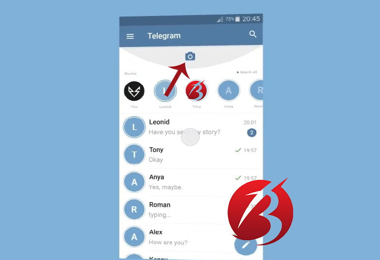 استوری تلگرام - آموزش تصویری