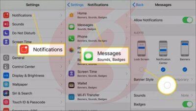 مخفی کردن متن پیام در گوشی آیفون برای تلگرام و واتساپ