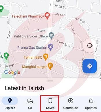 پیدا کردن موقعیت فعلی روی نقشه گوگل مپ از طریق تلفن همراه
