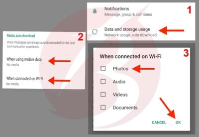 حل مشکل ذخیره شدن خودکار عکس ها در واتساپ - سایت برتر رایانه